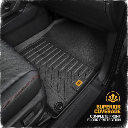 CAT® JustFit™ 3D Custom Fit Floor Mats for Honda Ridgeline 2017-2025, Heavy Duty All Weather Floor Liners Laser Measured, Honda Ridgeline Accessories