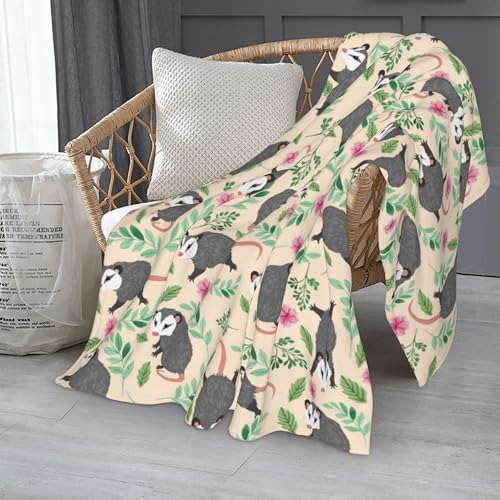Possum Blanket for Adult Kids Opossum Blanket Possum Lovers Gifts Warm Soft Fluffy Animal Throw Blanket for Sofa Bed Home Decor Christmas Birthday Gift 40x30 Inch - Image 2