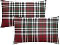 Christmas Plaid Lumber Pillow Covers 12x20 Set of 2 Red Highly Absorbent by Unknown
