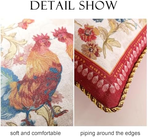 patdrea Designer French Vintage Pillow Cover,18"x18",Set of 2 - Image 4