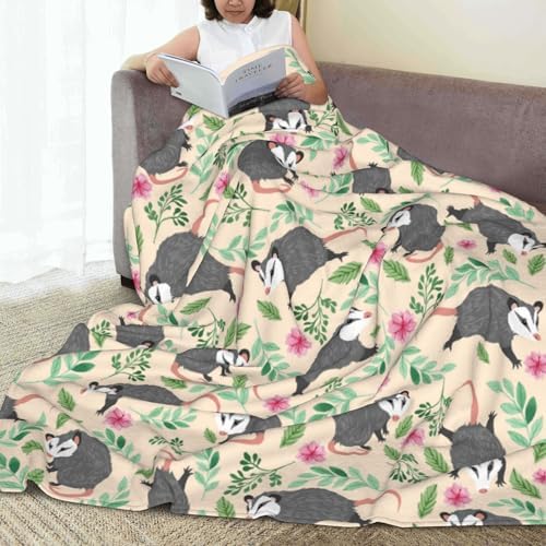 Possum Blanket for Adult Kids Opossum Blanket Possum Lovers Gifts Warm Soft Fluffy Animal Throw Blanket for Sofa Bed Home Decor Christmas Birthday Gift 40x30 Inch - Image 6