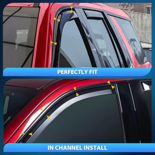 Nilight Window Rain Guards for Honda CR-V 2017-2022, in-Channel, 4PCS