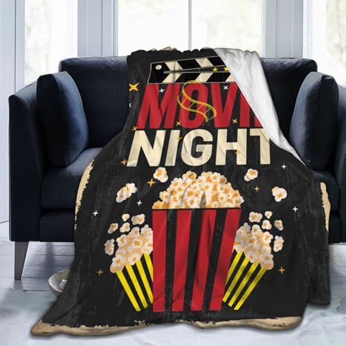 Socira Movie Blanket Movie Room Decor Cinema Posters Blanket Christmas Birthday Valentines Day Acting Gifts for Actor Director Popcorn Throws 50"X40" Small - Image 2