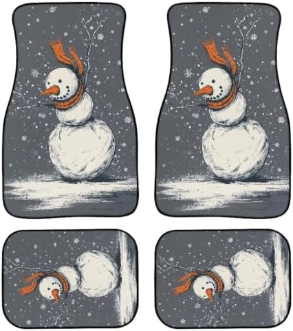 Winter Snowman Rugs for Cars SUVs Vans & Trucks