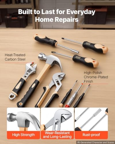 VEVOR 394-Piece Tool Kit, General Home and Auto Repair Tool Set - Image 4