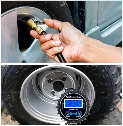 Nilight Digital Tire Inflator Portable Pressure Gauge 250 PSI Air Chuck