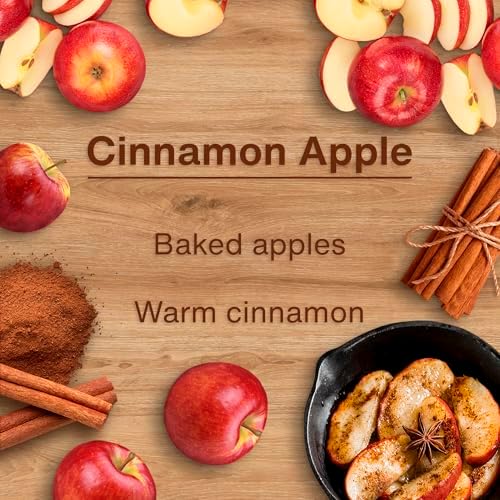 LITTLE TREES Car Air Freshener, 4 Count (Pack of 6), Cinnamon Apple