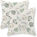 Fall Pillow Covers 16x16 Set of 2 Pumpkin and Maple Leaf Fall Decor Pillowcase Linen Autumn Thanksgiving Decorative Outdoor Throw Pillow Covers Warm Tones Farmhouse Cushion Case for Couch Home by Gohdiwh