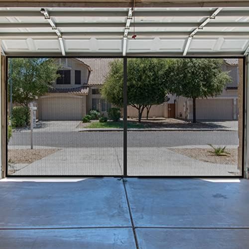 Magnetic Garage Door Screen for Two Car Garage- Heavy Duty Weighted Garage Enclosure Curtain for Mosquito, Insect and Sun Protection by Pure Garden - Image 4