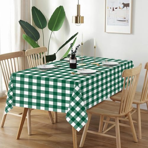 QIKSION 12 Pack Green Gingham Tablecloth, Green Checkered Table Cloth - Image 2