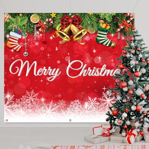 Teenyyou Christmas Garage Door Decorations 7 x 8 ft - Image 6