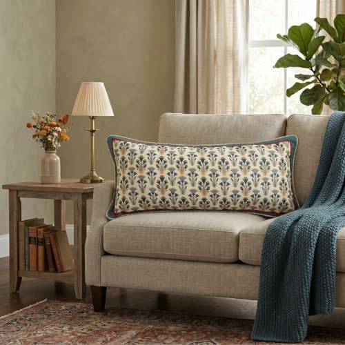patdrea French Vintage Lumbar Throw Pillow Cover,12"x28",Set of 2 - Image 2