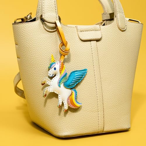 Travel Icon Leather Bag Charm - Unique Keychain Purse Charm For Handbags