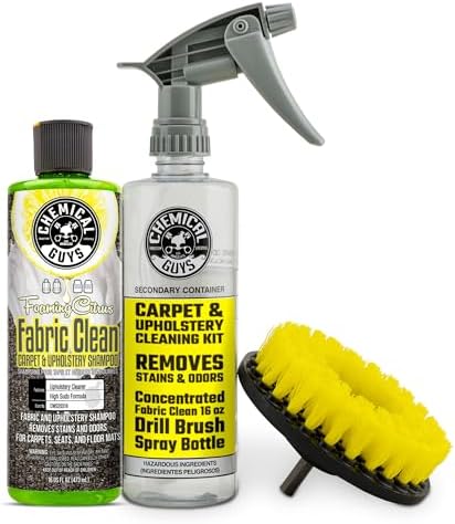 Chemical Guys, Citrus Foaming Fabric & Carpet Cleaner Drill Brush, 16 oz