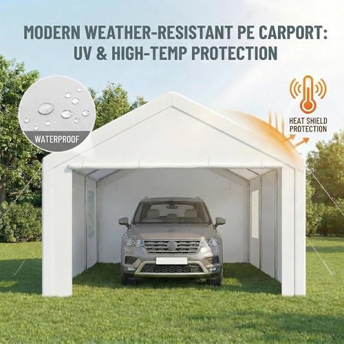 Tooluck Carport Canopy 12x20 Heavy Duty Portable Garage - Image 6