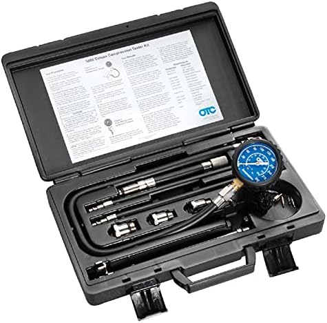 OTC 5605 Deluxe Compression Tester Kit for Gasoline Engines by OTCTools