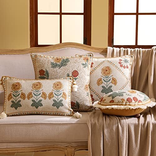 patdrea Designer French Vintage Pillow Cover,12"x20",Set of 2 - Image 2