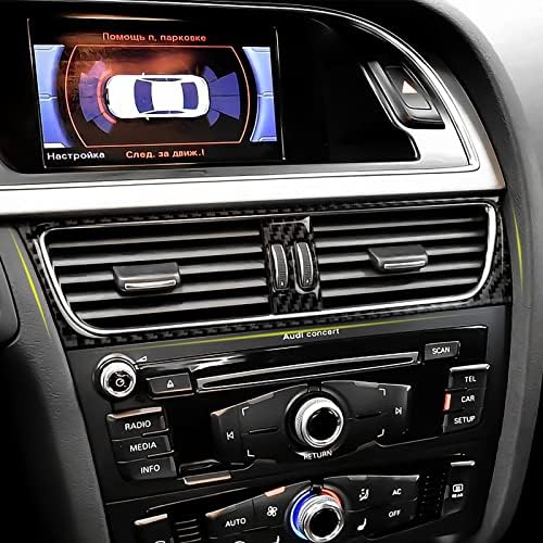 Car Center Air Outlet Vent Cover Decals for Audi A4 A5 S4 S5 RS4 RS5 Accessories Carbon Fiber Interior Stickers
