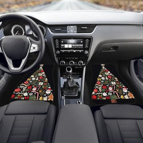 Christmas Tree Car Floor Mats Set of 4