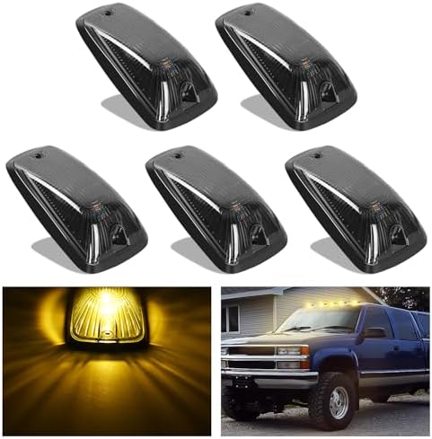 Nilight LED Cab Marker Light Smoke Lens Fits 1988-2002 GMC Chevrolet