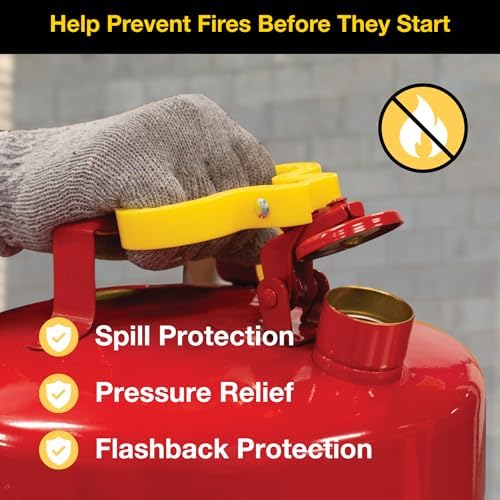 Eagle 5 Gallon Type I Red Safety Gas Can for Gasoline - Image 3