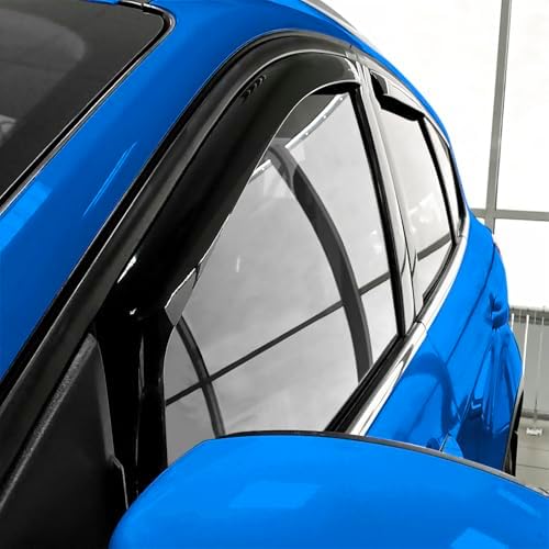 Goodyear Shatterproof in-Channel Window Deflectors for Ford Escape 2013-2019, Rain Guards, Window Visors for Cars, Vent Deflector, Car Accessories, 4 pcs - GY008477