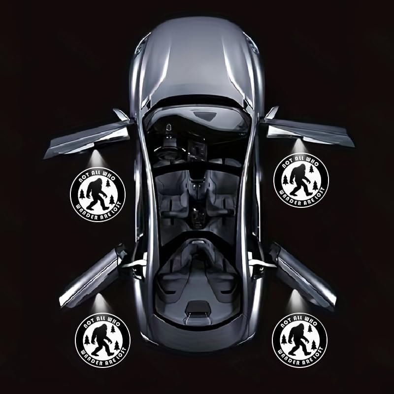 4PCS Compatible with Savage Cars Door Logo Projector LED Shadow Light