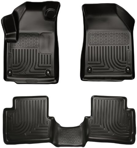 Husky Liners Weatherbeater Floor Mats | Fits 2013-2016 Dodge Dart | Front & 2nd Row, 3-pc Black - 99021