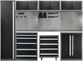 JZD Metal Garage Storage System, Lockable Tool Cabinet Workbench by JZD