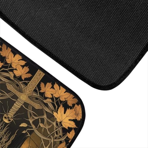 Golden Occult Raven Floor Mats for Cars