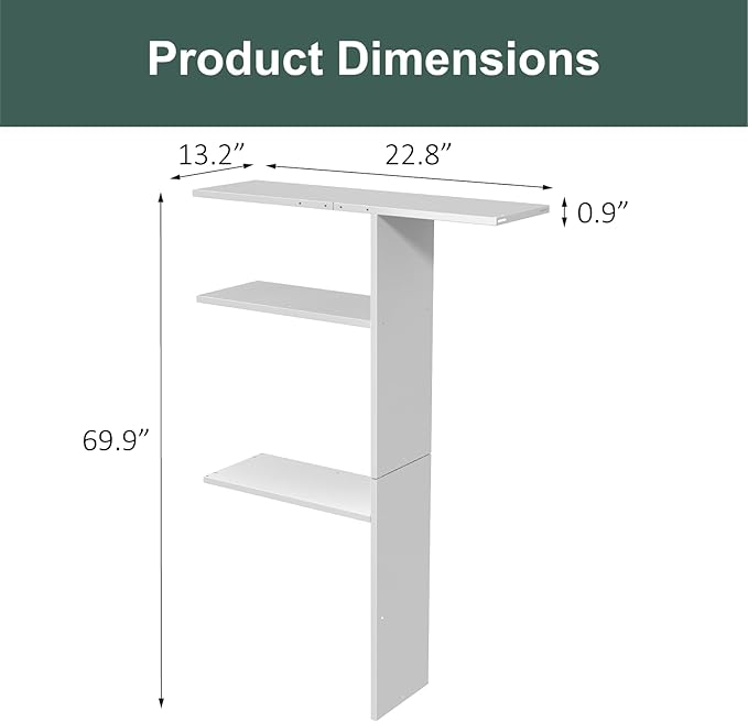 Vertical Storage Shed Shelf, Weatherproof Metal Shelf - Image 2