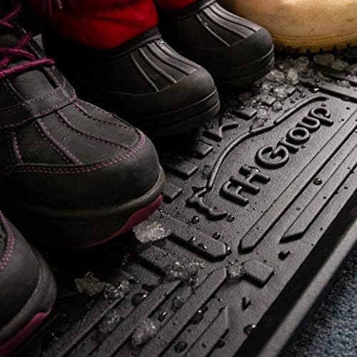 FH Group Climaproof for All Weather Protection Black Multi-Purpose Pet Feeding Bowl Tray, Dog Bowl Tray, Boot Tray, Shoe Tray, Great for Entryway or Garage 20 - Image 3