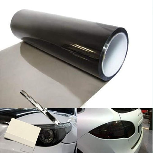12 by 48 Inches Self Adhesive Headlight, Tail Lights, Fog Lights Tint Vinyl Film by F+%26+B+LED+LIGHTS