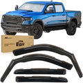 Nilight in-Channel Rain Guards for Dodge Ram 1500 Crew Cab 2019-2026, 4PCS