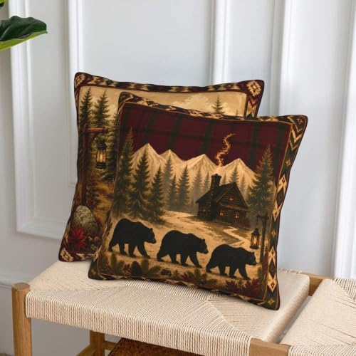 Country Animals Throw Pillow Covers 18x18 inch Set of 2 - Image 4