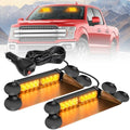 Nilight 16LED Amber Dash Strobe Light Cigarette Lighter Plug