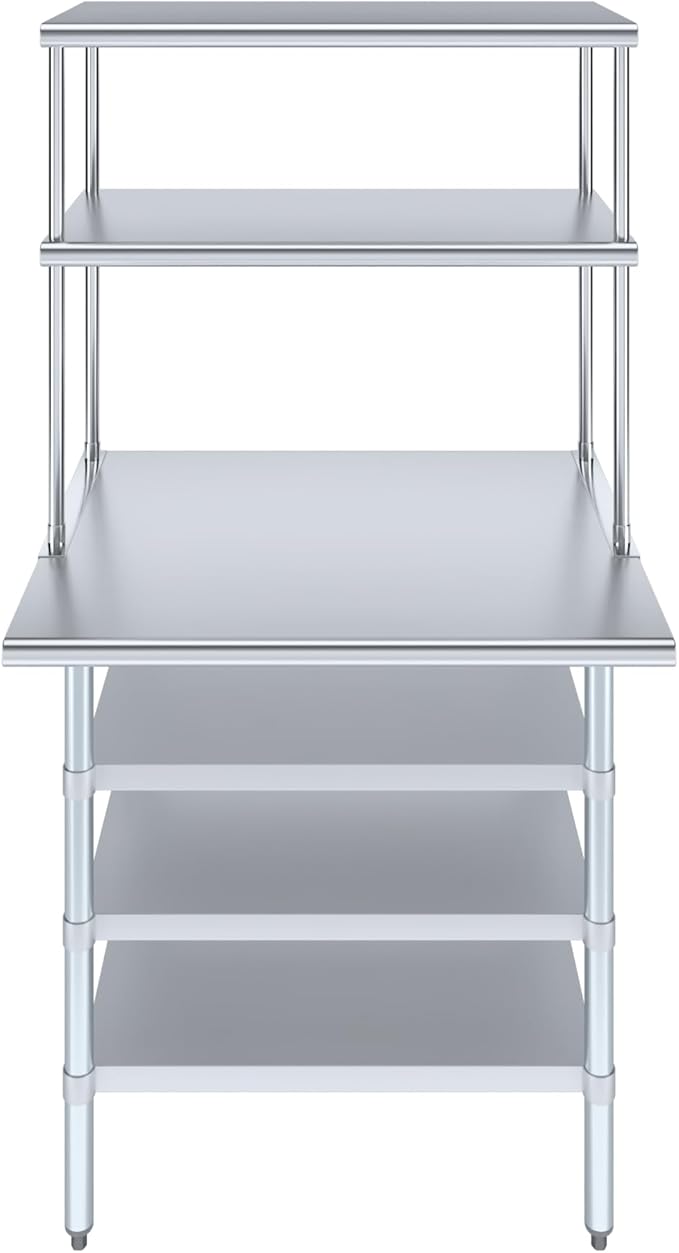 Amgood 30" x 36" Stainless Steel Work Table - Image 2
