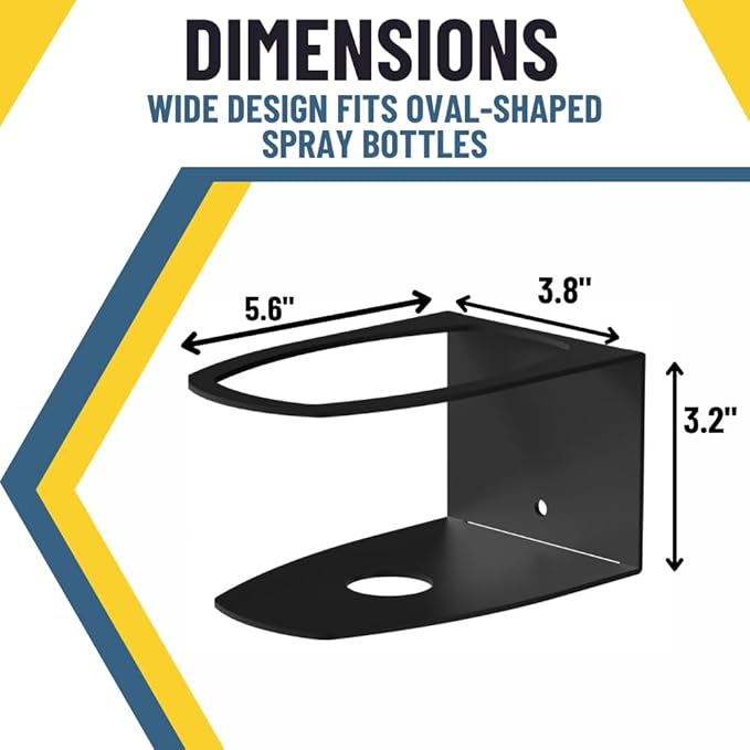 Koova Spray Bottle Holder Heavy Duty- Wall Mount Storage Rack - Image 3