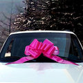 Big Hot Pink Fuchsia Car Bow - 25" Wide Large Decoration, Fall by GiftWrapEtc