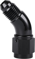 45 Degree 4AN Male to 4AN Female Swivel Full Flow Fitting Adapter Coupler by Podavelle
