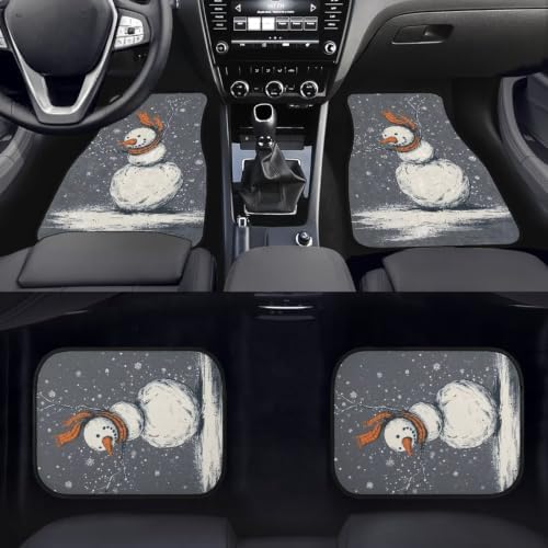 Winter Snowman Rugs for Cars SUVs Vans & Trucks