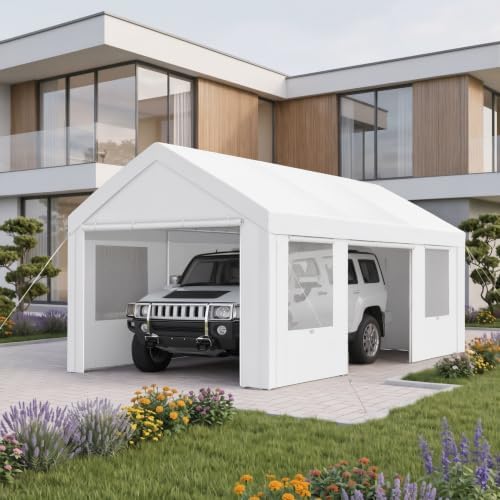 Tooluck Carport Canopy 12x20 Heavy Duty Portable Garage by TOOLUCK