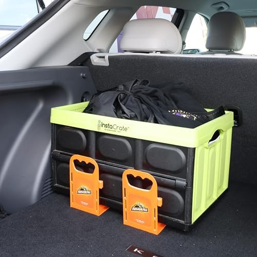 Armor All Trunk Cargo Blocks, Cargo Dividers, Trunk Dividers, Hook & Loop Trunk Organizer Blocks to Hold Cargo in Place, Cargo Containment System for Cars, Trucks, SUVs, Vans, 2 Pieces