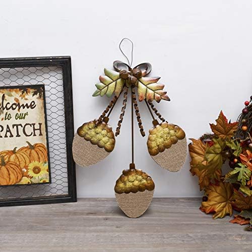 Rustic Wooden Hanging Acorn Decor Autumn Themed Wall Decor 15.75" X 9.25" - Image 4
