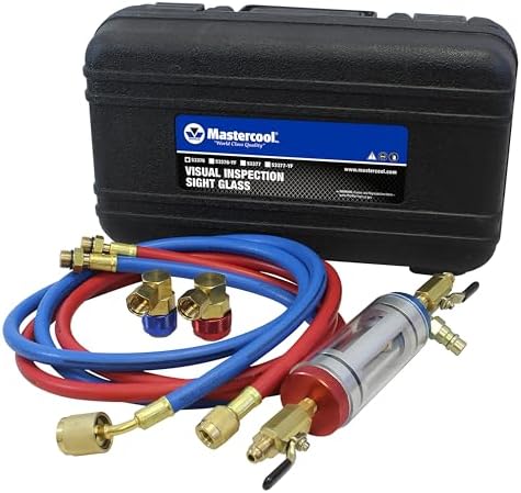 Mastercool 53376 R134a Visual Inspection Sight Glass with Quick Couplers by Mastercool