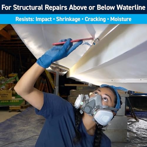 TotalBoat Polyester Structural Repair Putty - Marine Grade Long Strand Fiber Fiberglass Reinforced Filler for Boat and Automotive Repair - Image 3