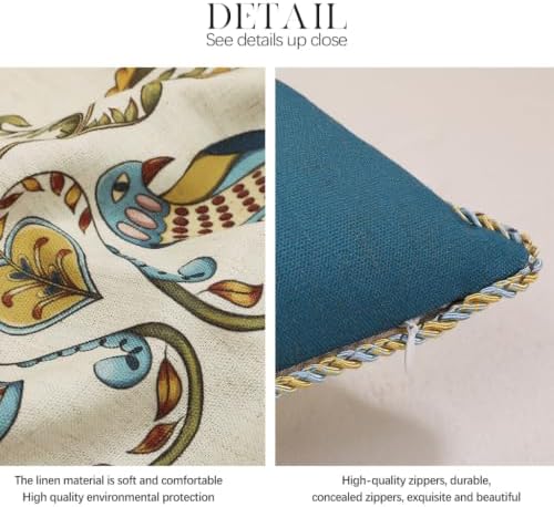 patdrea French Vintage Rectangular Throw Pillow Cover,12"x28",Set of 2 - Image 5