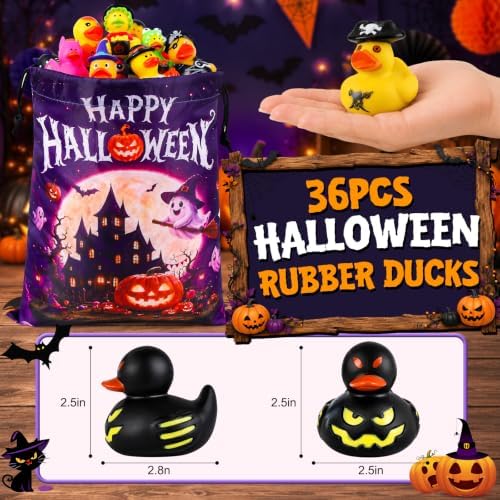 36 Halloween Rubber Ducks Bulk for Jeeps Ducking, Halloween Party Favors - Image 6