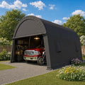 TOOLUCK Carport 12x20 Heavy Duty Storage Shelter Shed Portable Garage with All-Steel Metal Frame & Vents, Round Style Outdoor Storage Shed for Car, Truck, Boat, Waterproof Carport Canopy Anti-Snow by TOOLUCK