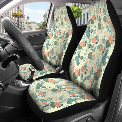 GENANY Dragon and Dice Car Seat Covers, 2-Piece Front Seat Set
